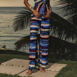 Runaway The Label Taylor Pants In Riveria Print Size Large